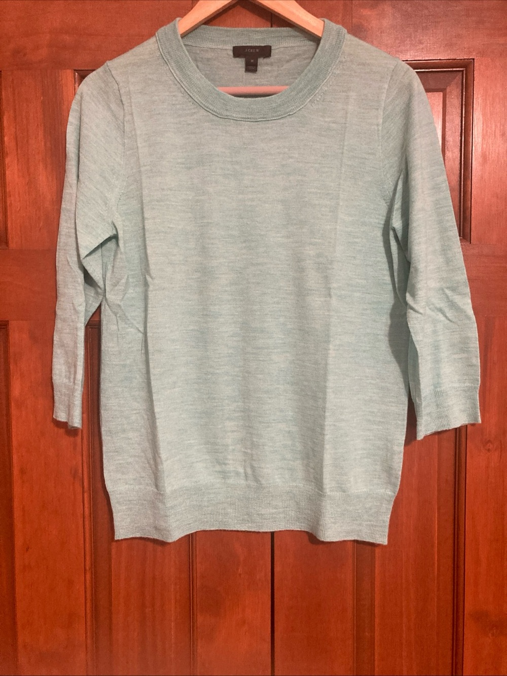 J. Crew Light Mint Tippi merino wool Sweate women’s Sz medium